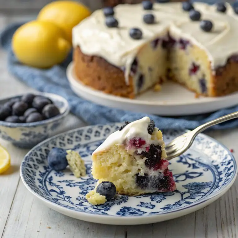 Lemon Blueberry Sheet Cake