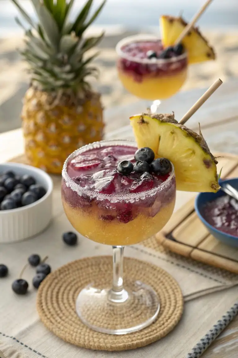 Pineapple Blueberry Margarita