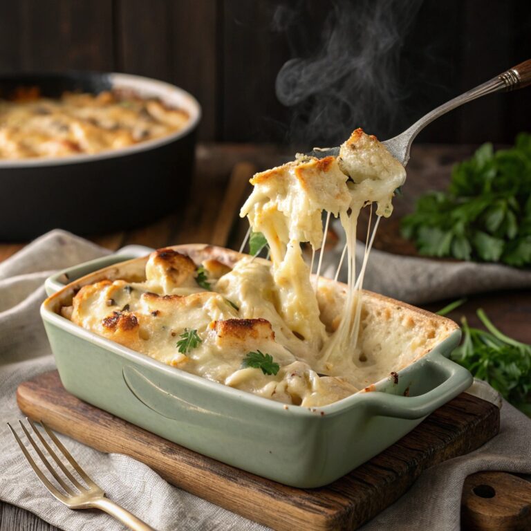 Chicken Alfredo Bake