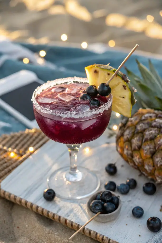Pineapple Blueberry Margarita