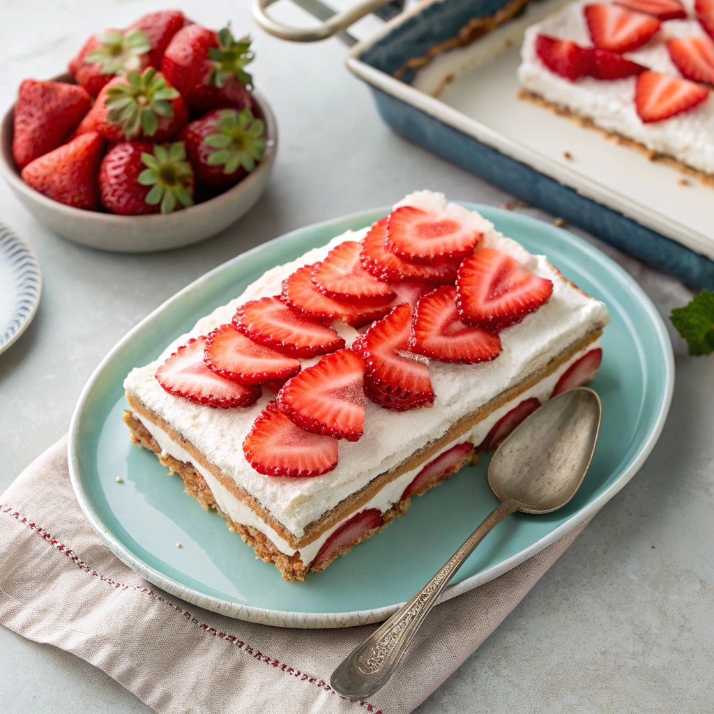 Strawberry Icebox Cake