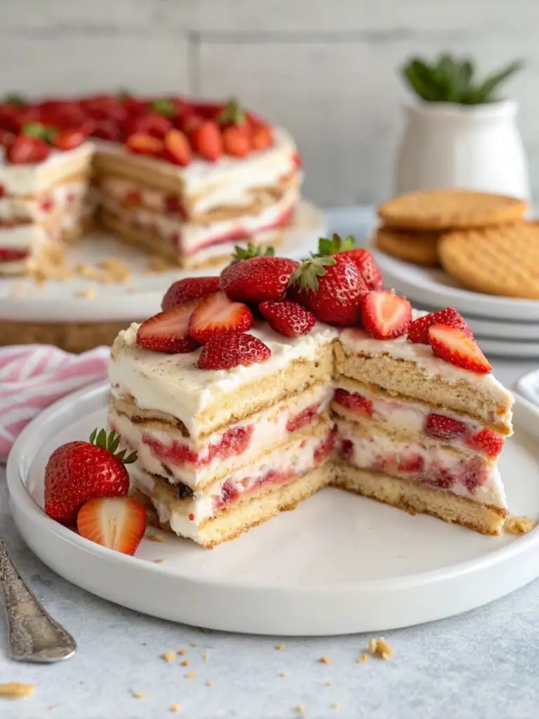 Strawberry Icebox Cake