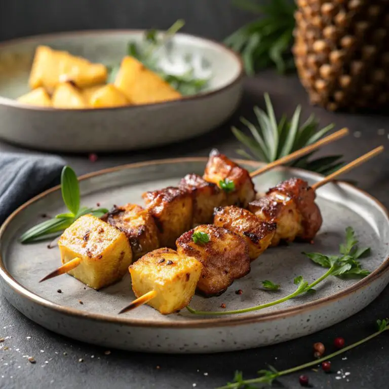 Grilled Chicken Pineapple Skewers