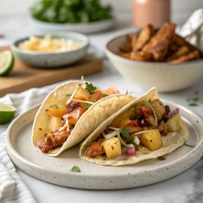 Chipotle Pineapple Chicken Tacos