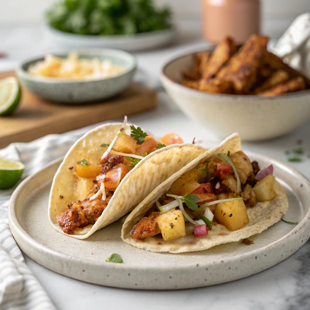 Chipotle Pineapple Chicken Tacos