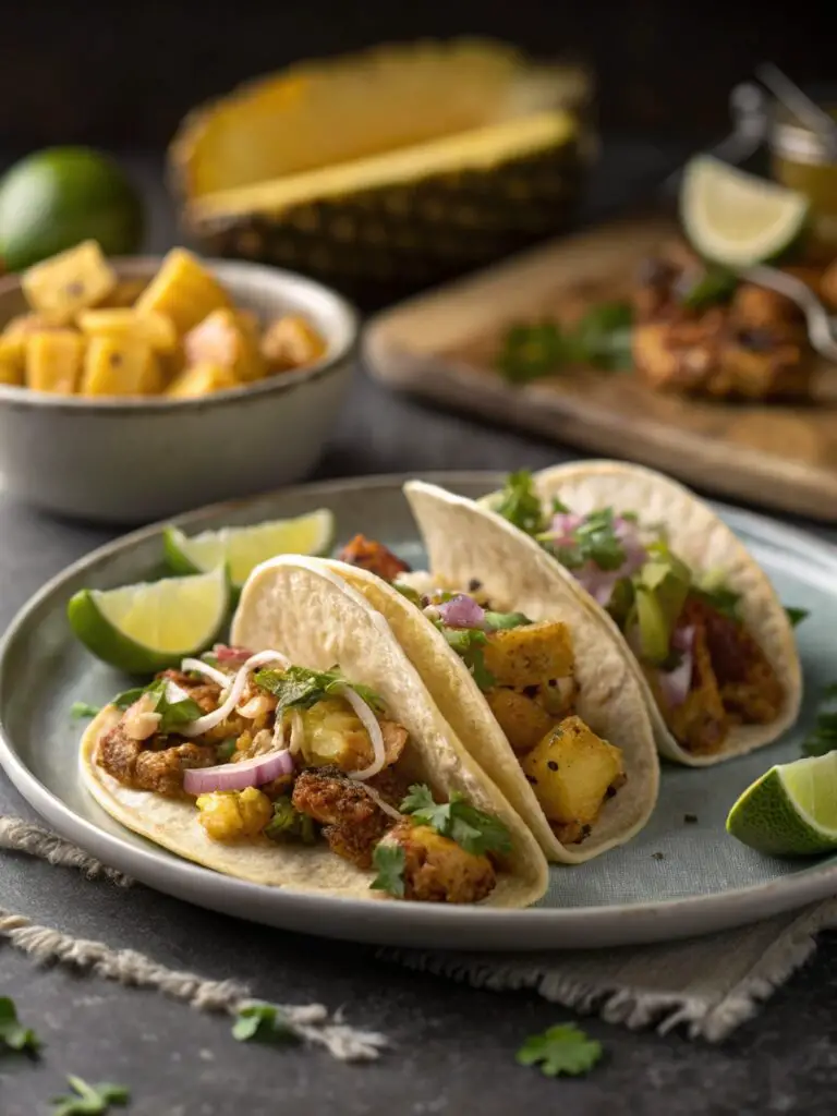 Chipotle Pineapple Chicken Tacos