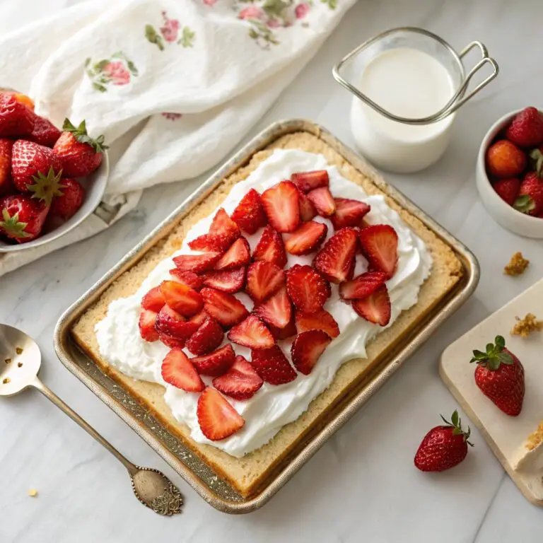 Sheet Pan Strawberry Shortcake