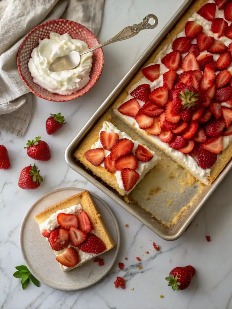 Sheet Pan Strawberry Shortcake