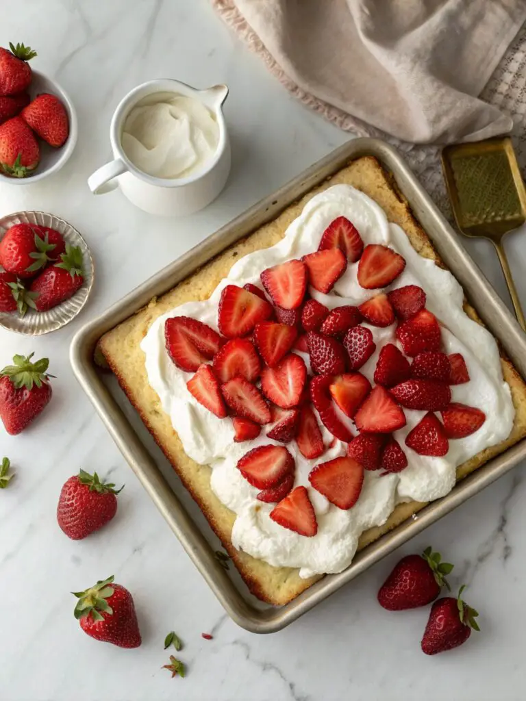 Sheet Pan Strawberry Shortcake
