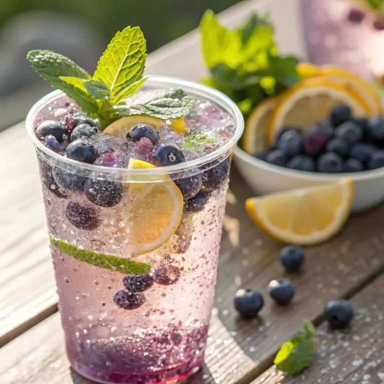 Sparkling Blueberry Soda