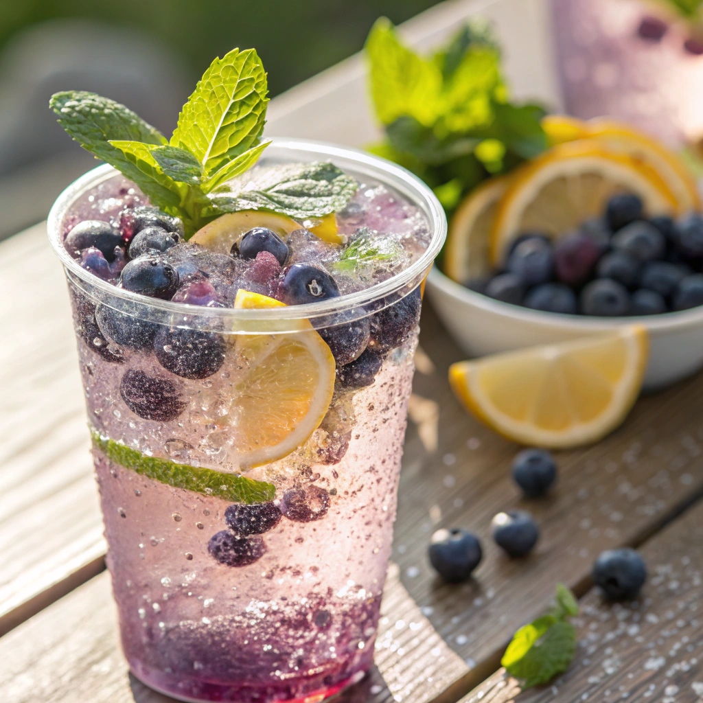 Sparkling Blueberry Soda