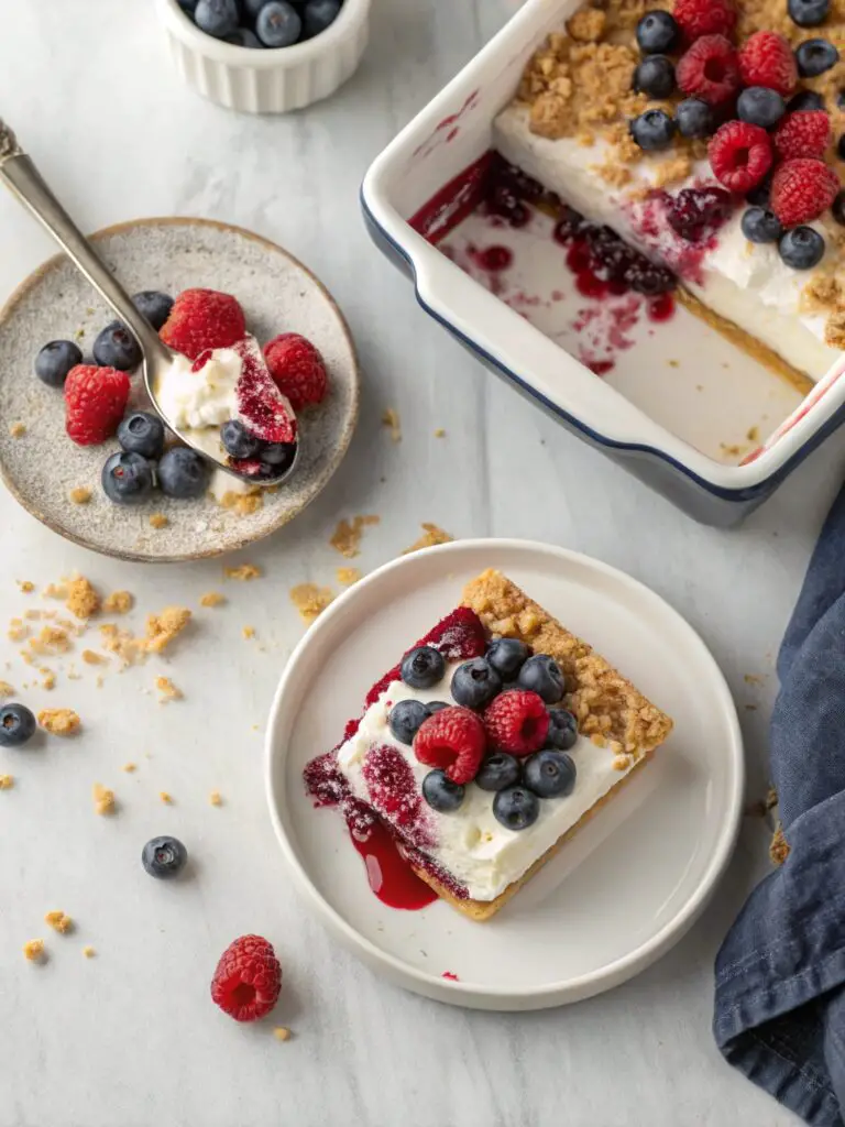No Bake Berry Dessert Lush