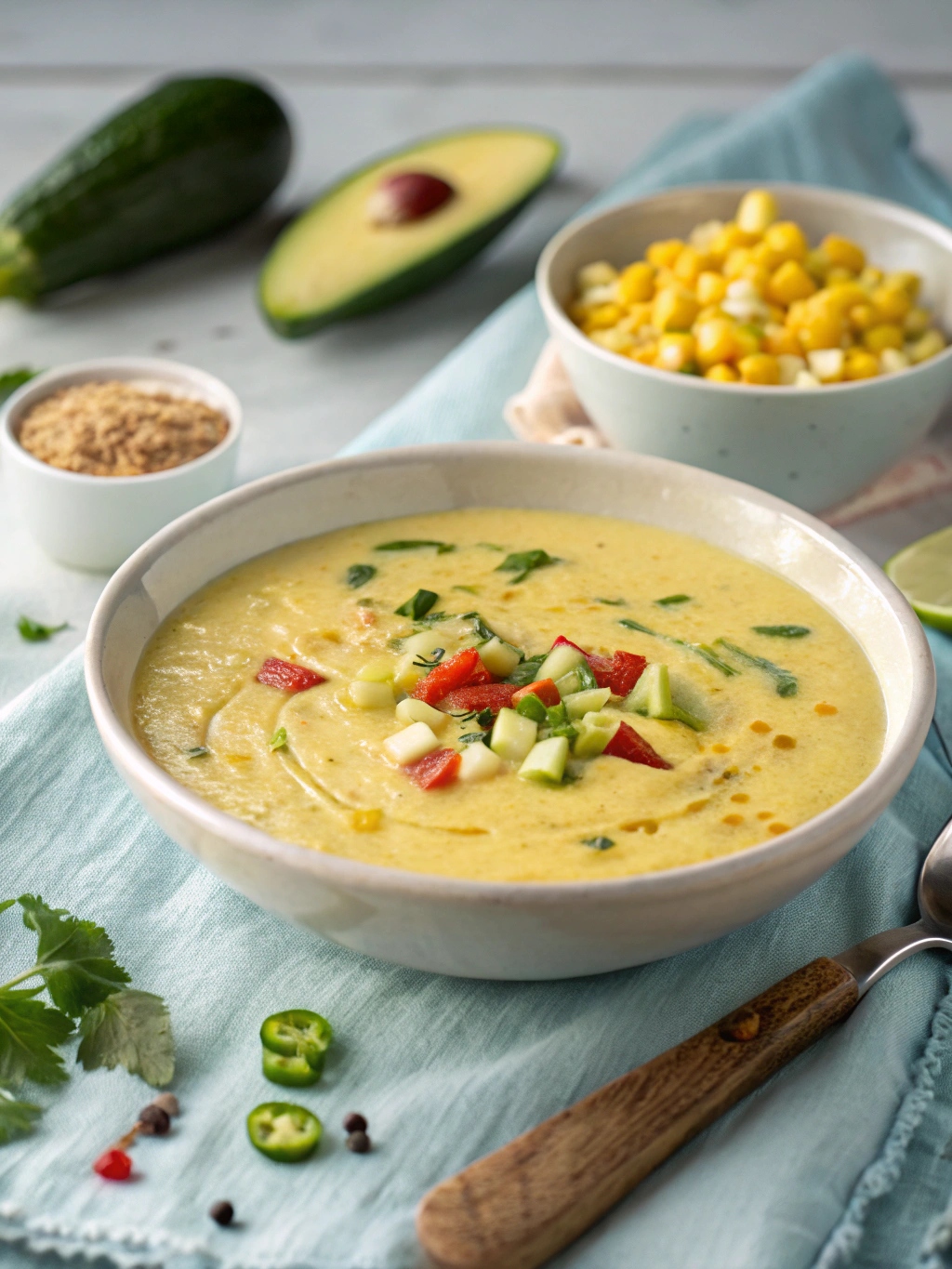 Summer Sweet Corn Gazpacho