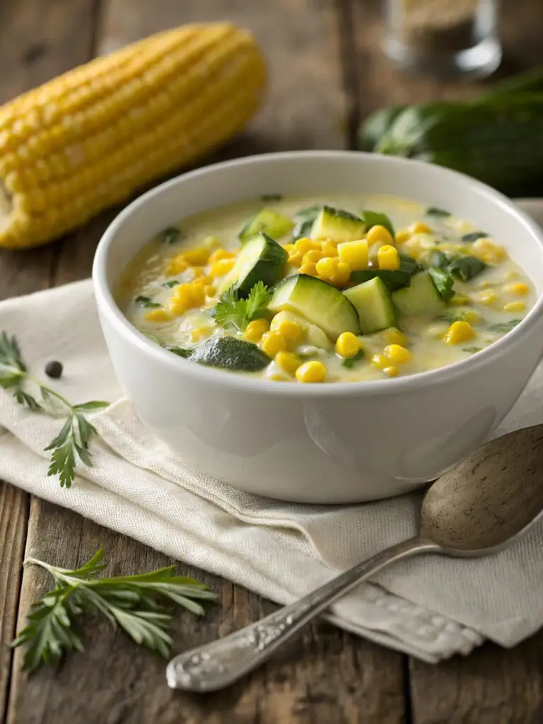Summer Corn and Zucchini Chowder
