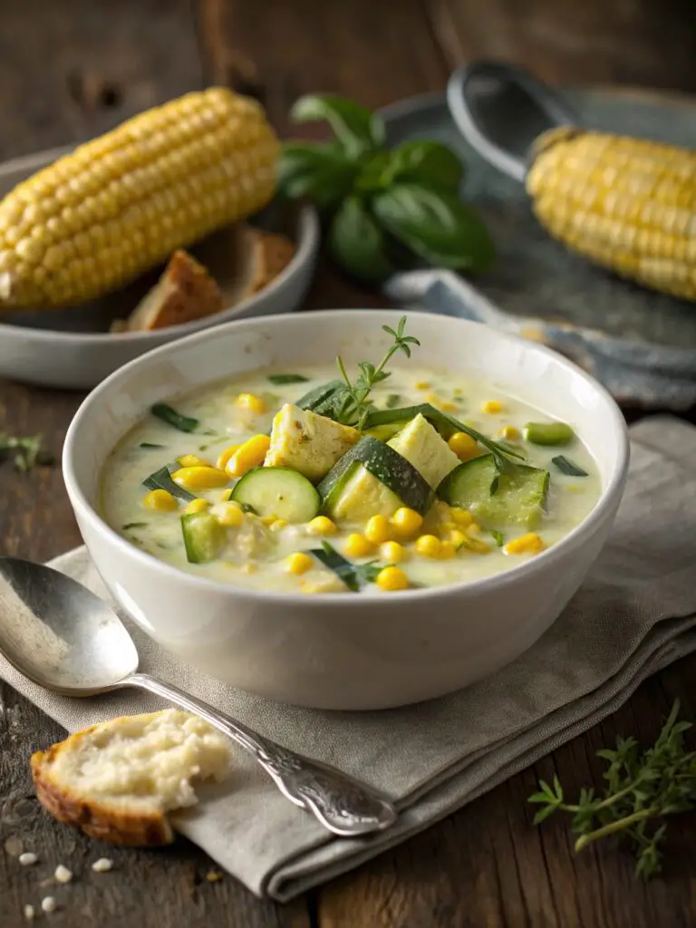 Summer Corn and Zucchini Chowder