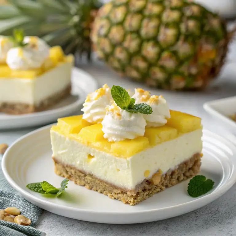 No Bake Pineapple Cream Dessert