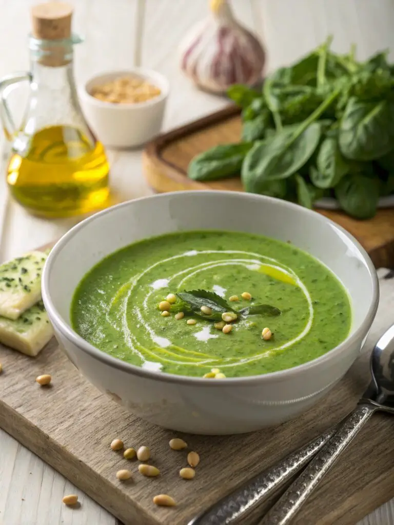 Summer Spinach And Zucchini Soup