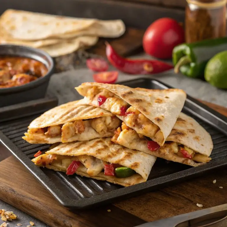 Blackstone Chicken Fajita Quesadillas