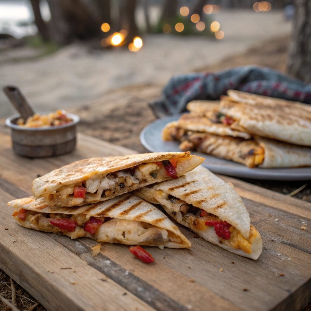 Blackstone Chicken Fajita Quesadillas