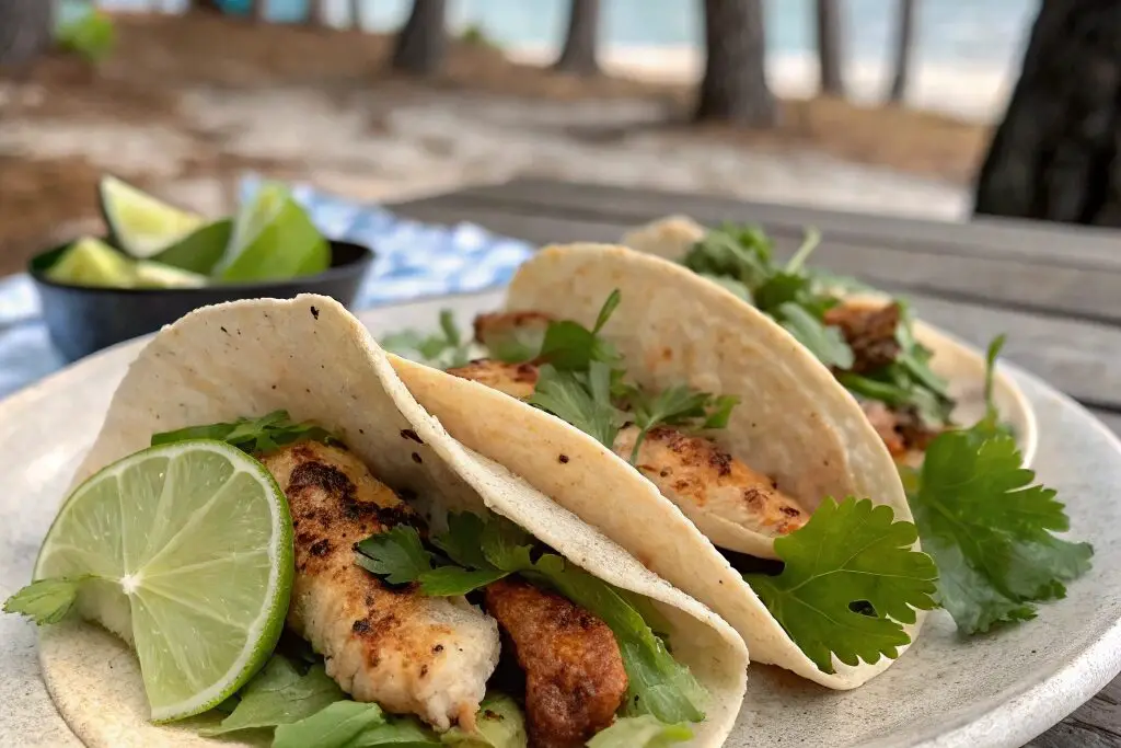 Cilantro Lime Grilled Chicken Tacos