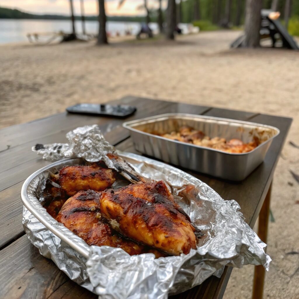 Foil Packet BBQ Chicken