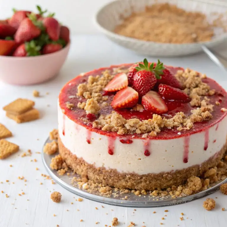 Strawberry Crunch Cheesecake