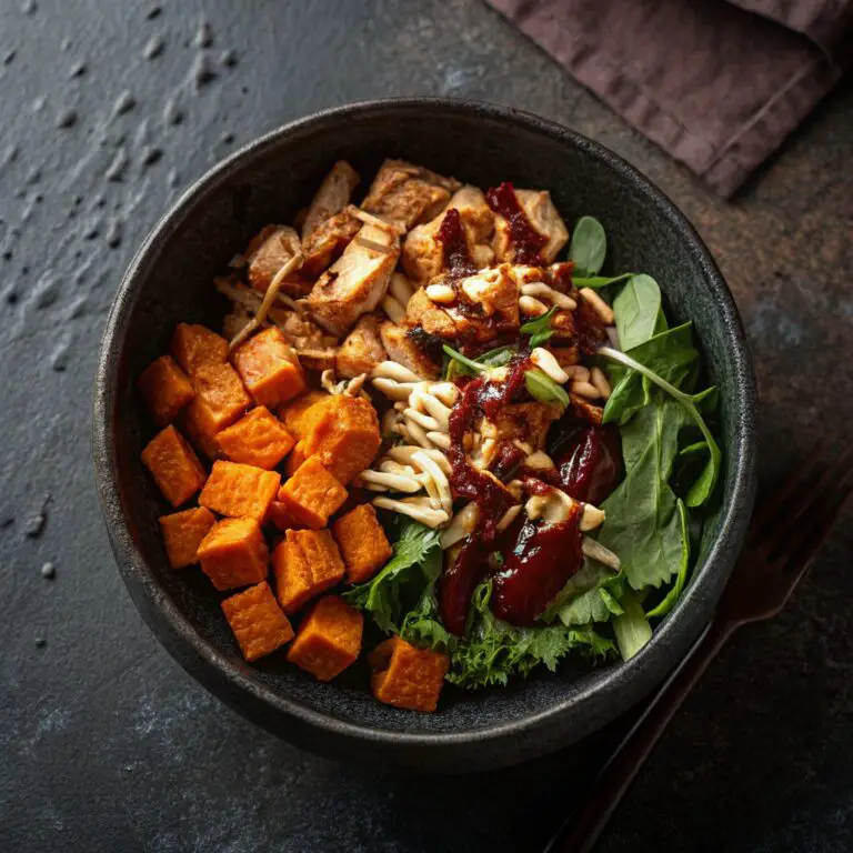 BBQ Chicken & Roasted Sweet Potato Bowls