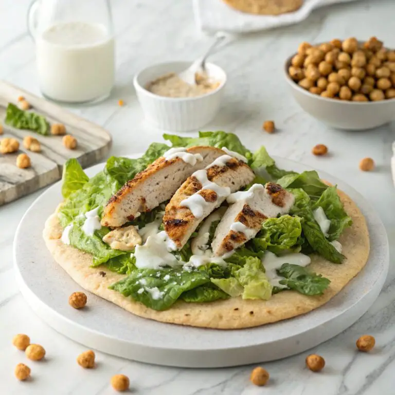 Chicken Caesar Flatbread