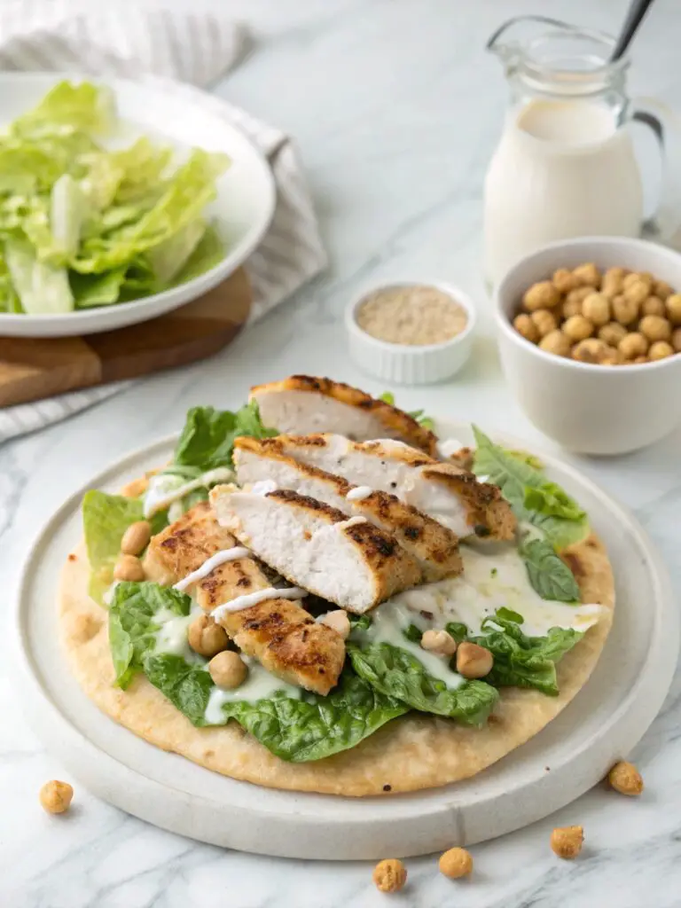 Chicken Caesar Flatbread