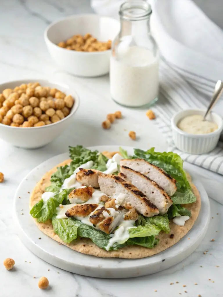 Chicken Caesar Flatbread
