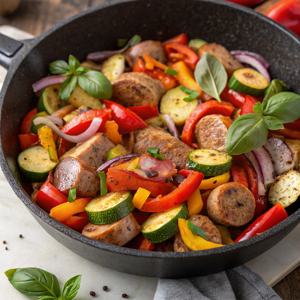 Sausage and Veggies Skillet