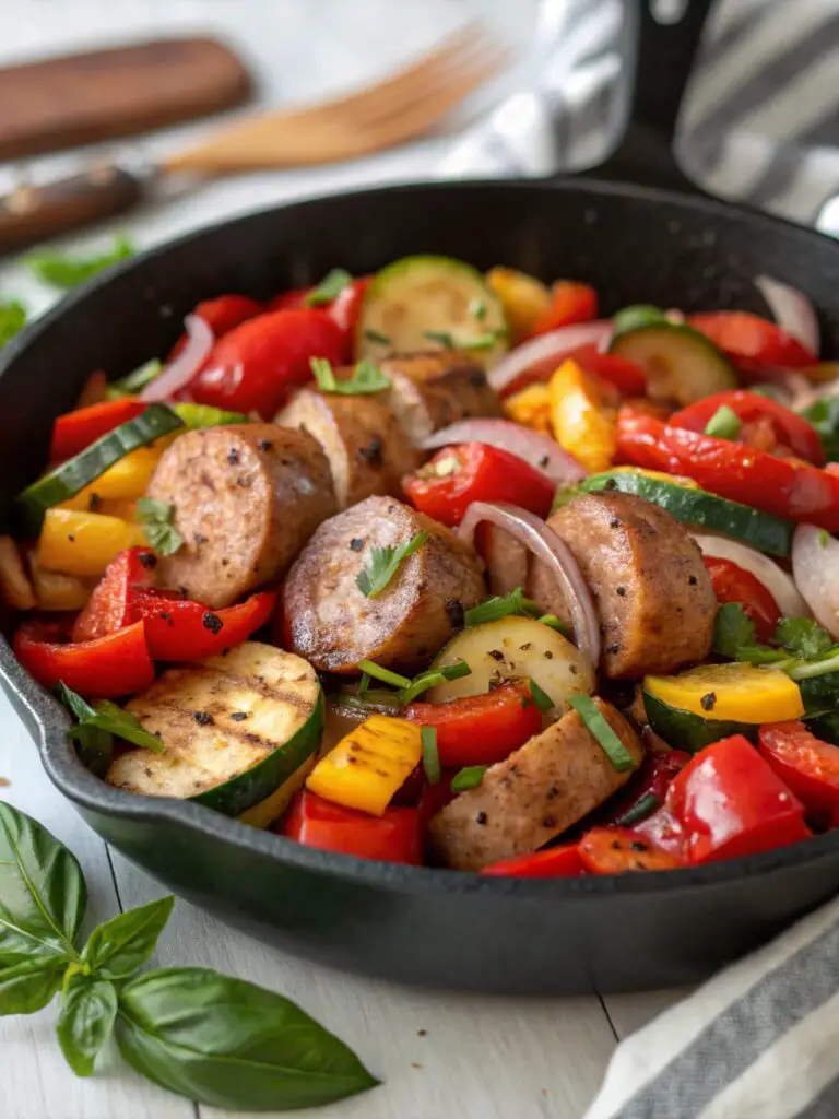 Sausage and Veggies Skillet