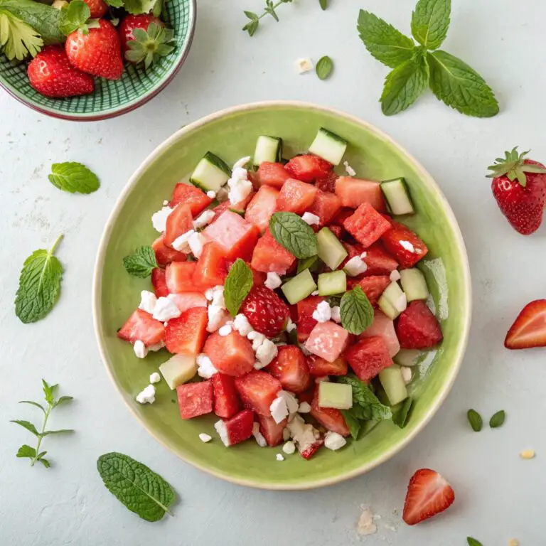 Watermelon Cucumber Salad