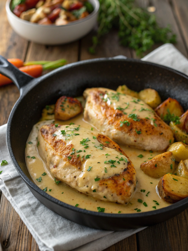 Creamy Honey Mustard Chicken 
