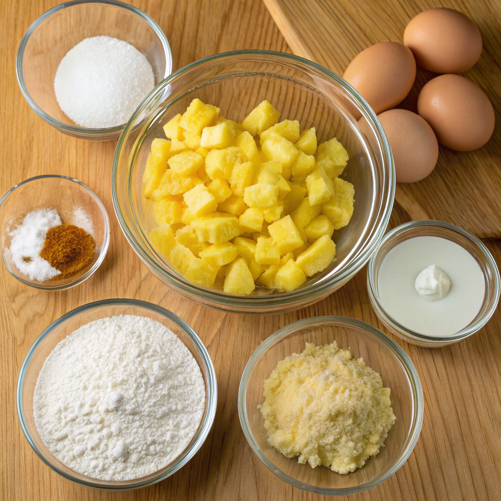 Pineapple Bread - Ingredients