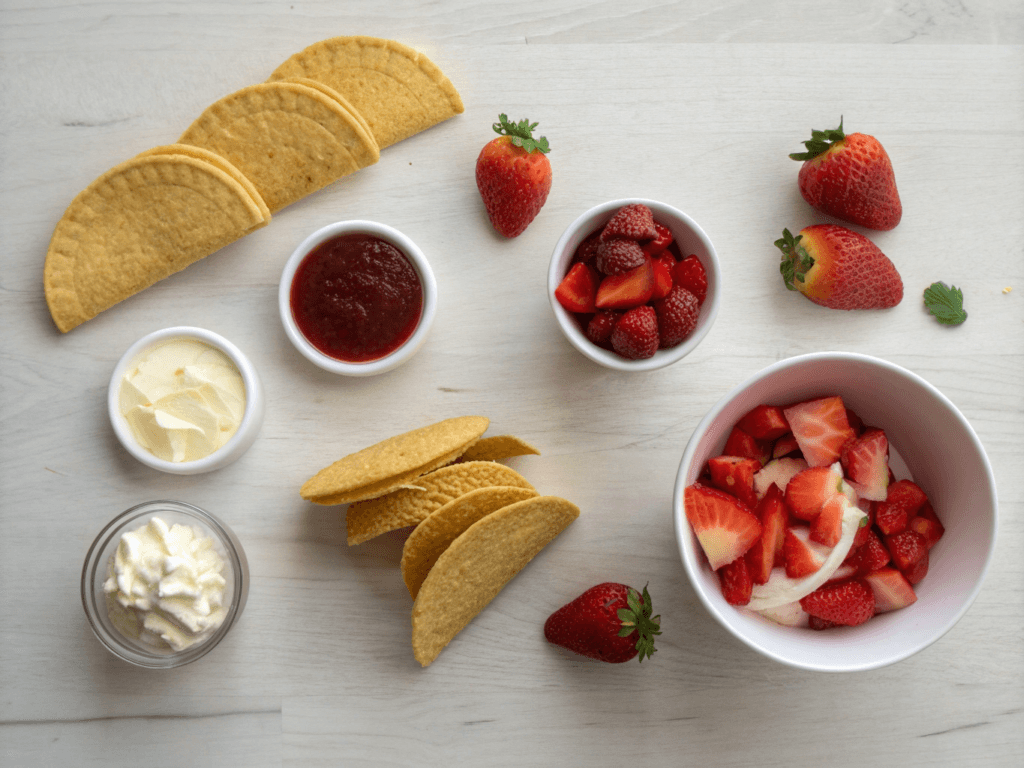 Strawberry Crunch Cheesecake Tacos