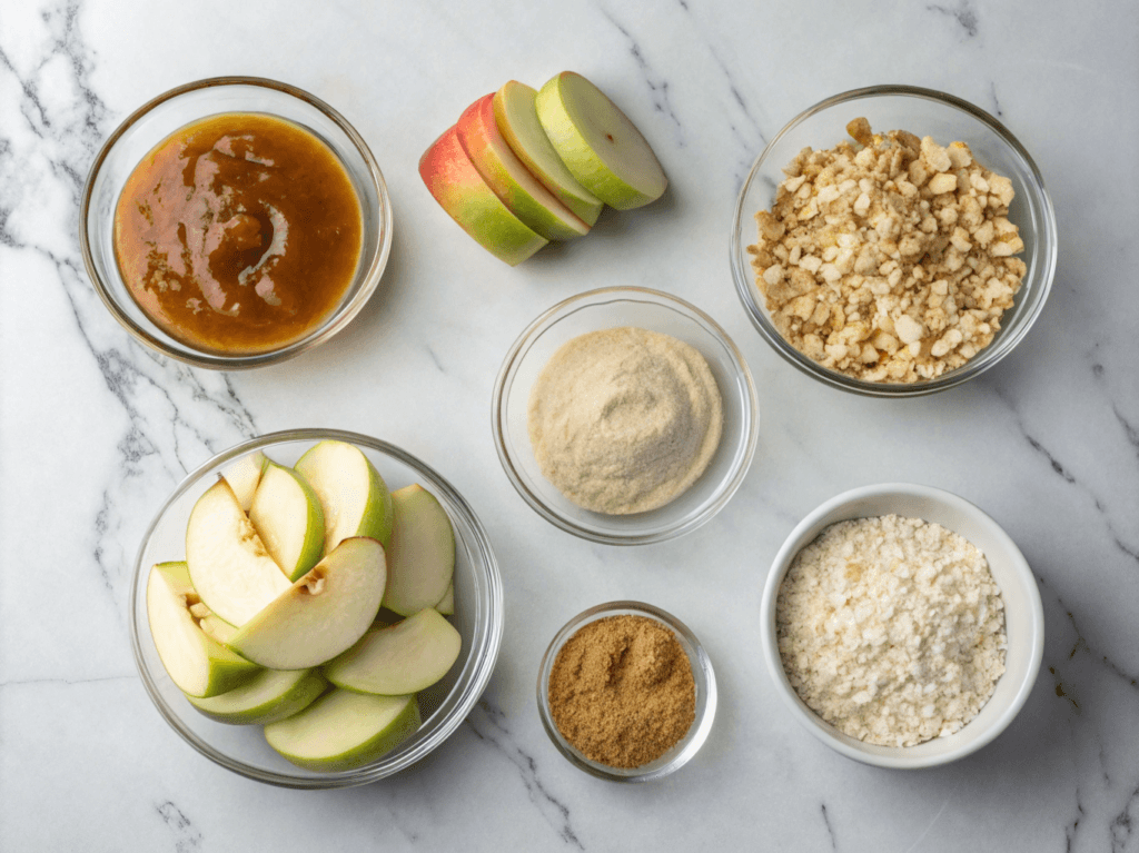 Salted Caramel Apple Crumble Bars