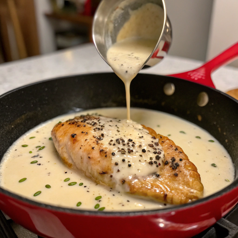 Creamy White Sauce Chicken Breast
