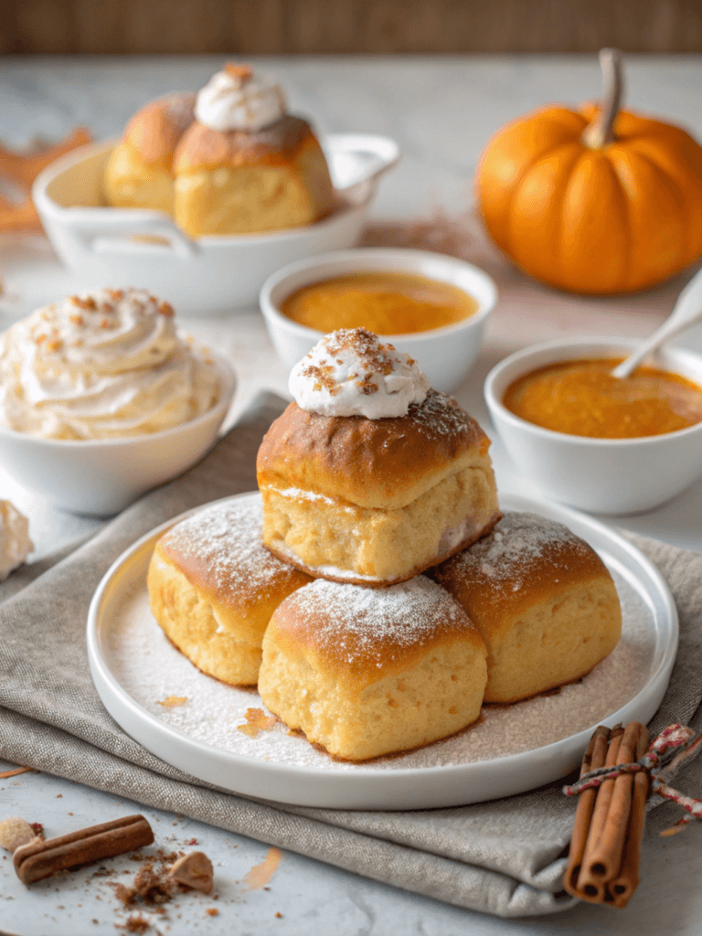 Pumpkin Pie Hawaiian Roll French Toast