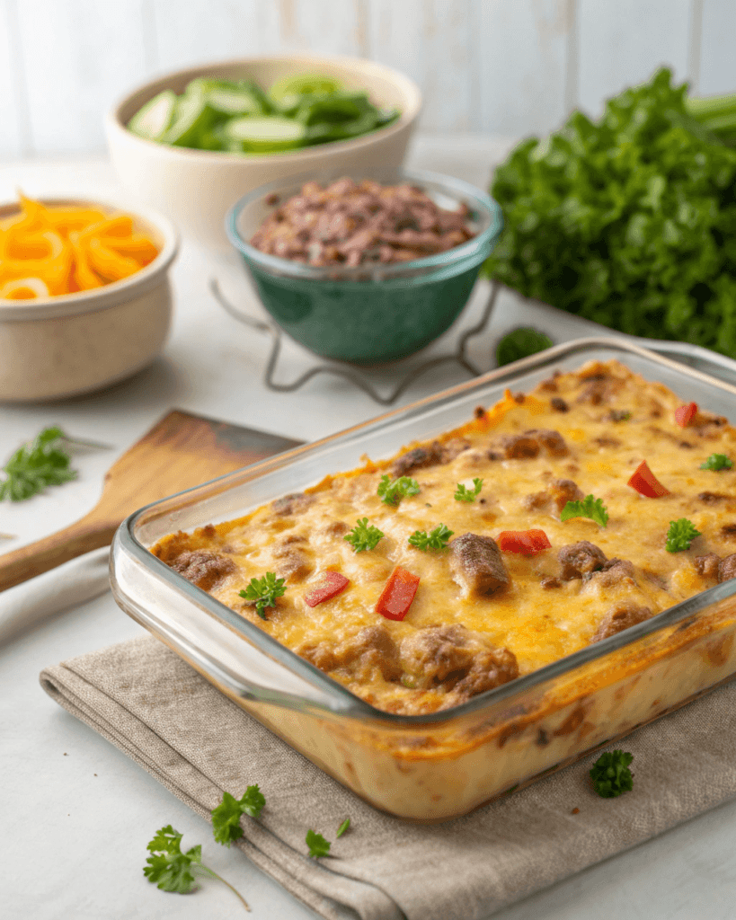 Sausage and Egg Hashbrown Casserole