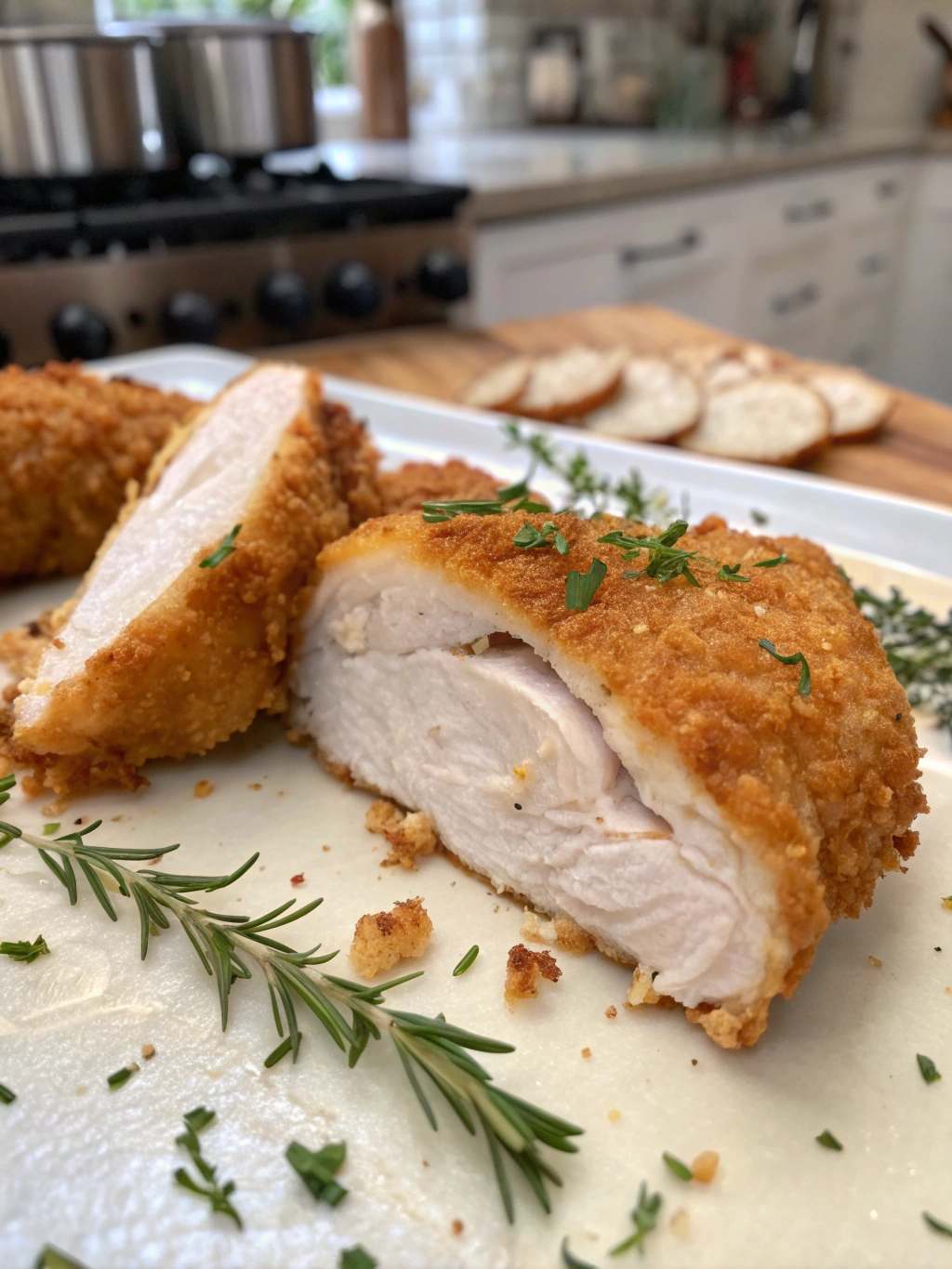 Cross-Section of Crispy Chicken - Introduction