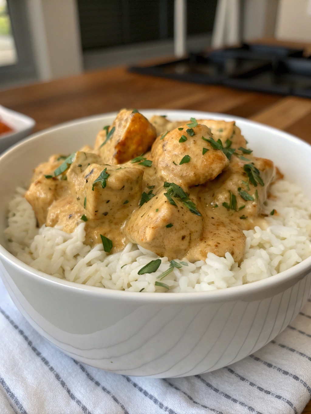 Creamy Chicken Chunks over Rice - Introduction
