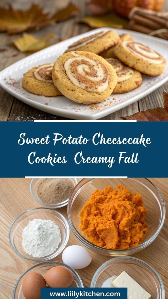 Dive into the ultimate fall treat! These sweet potato cheesecake cookies combine creamy decadence and soft texture for the perfect holiday dessert. Ideal for Thanksgiving or a cozy weekend. 🍁 #sweetpotato #dessert #fallbaking #cheesecake. Keywords: sweet potato cookie, fall desserts, creamy cookies, holiday treat, festive dessert.