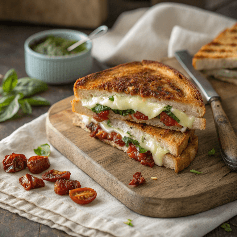 Pesto Grilled Cheese Sandwich Recipe: Easy 15-Minute Mediterranean Lunch Idea