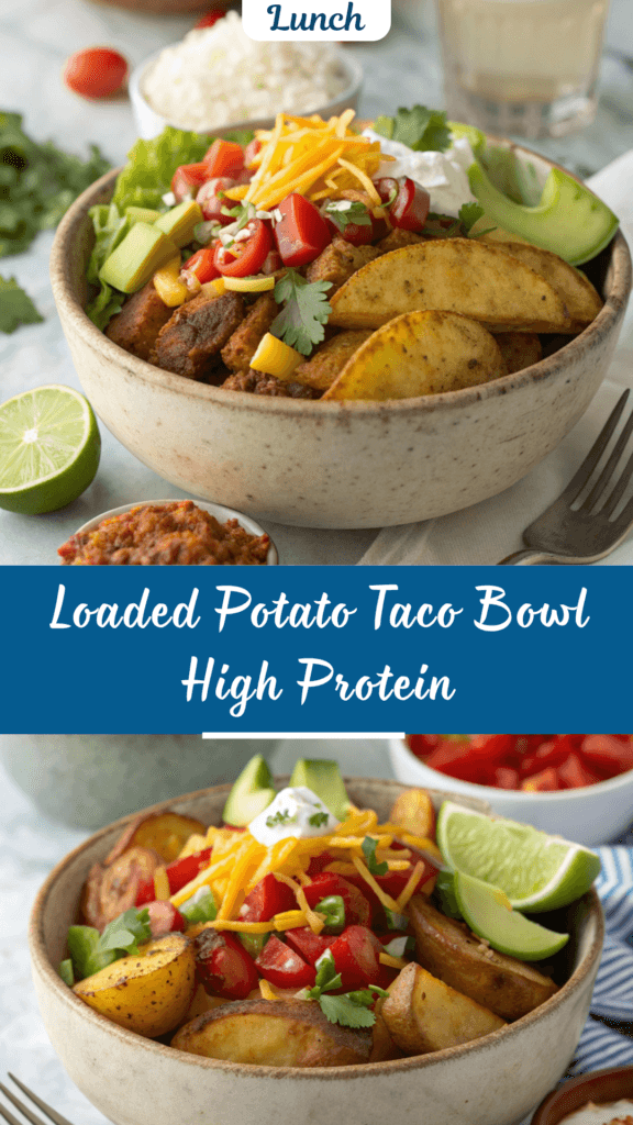 Loaded Potato Taco Bowl