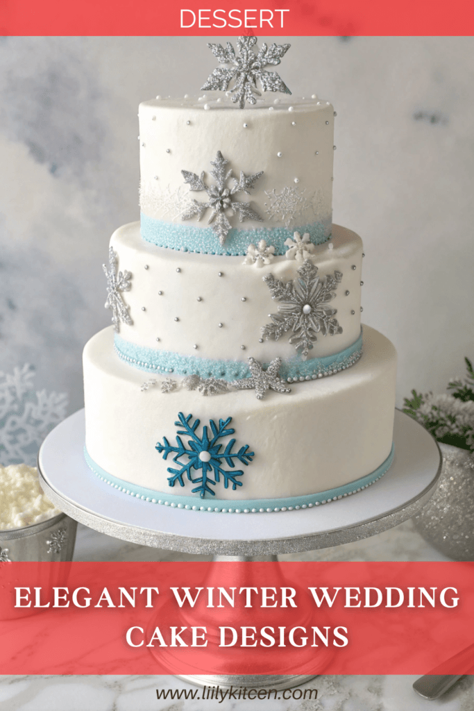 Winter wedding cakes