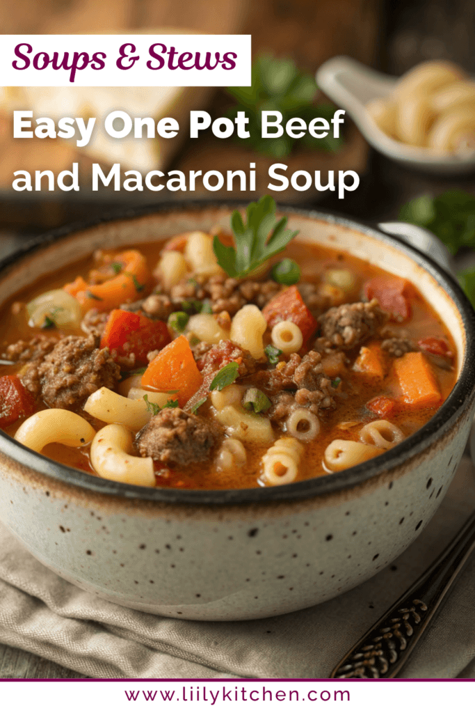 Beef and Macaroni Soup