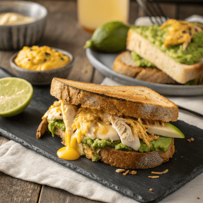 Cheesy Chicken Avocado Melt sandwich: Easy 20-Minute Lunch Recipe