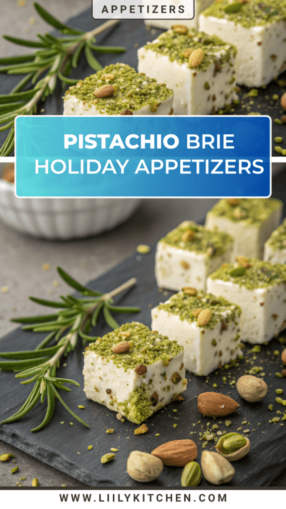 Pistachio Brie Bites