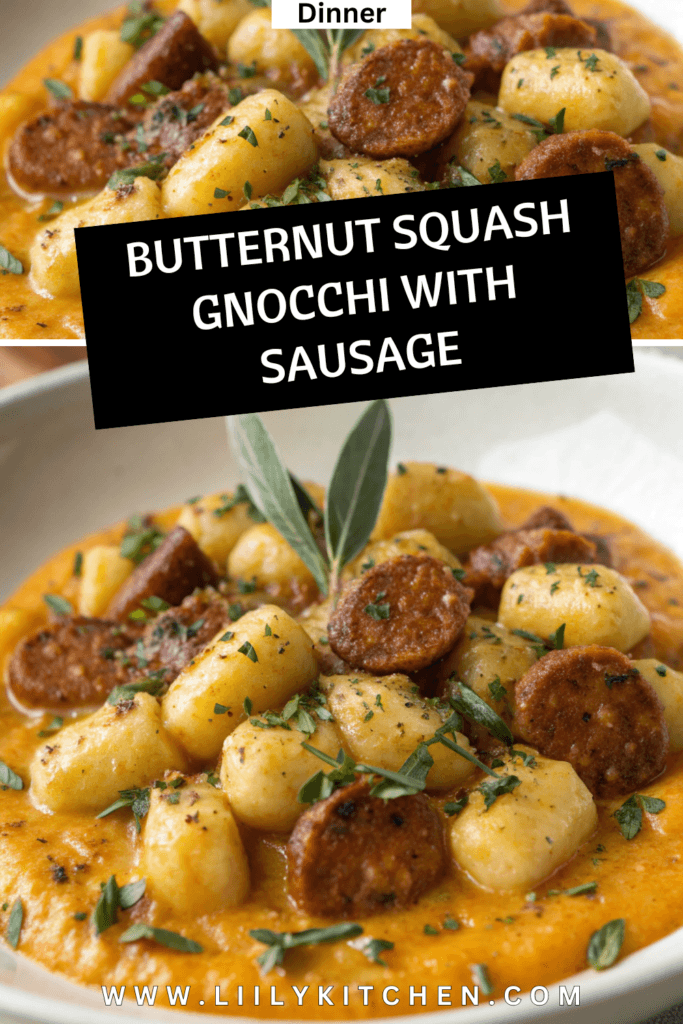 Butternut Squash Gnocchi with Sausage